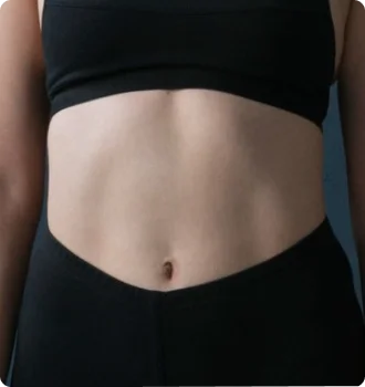 腰部曲線不明顯