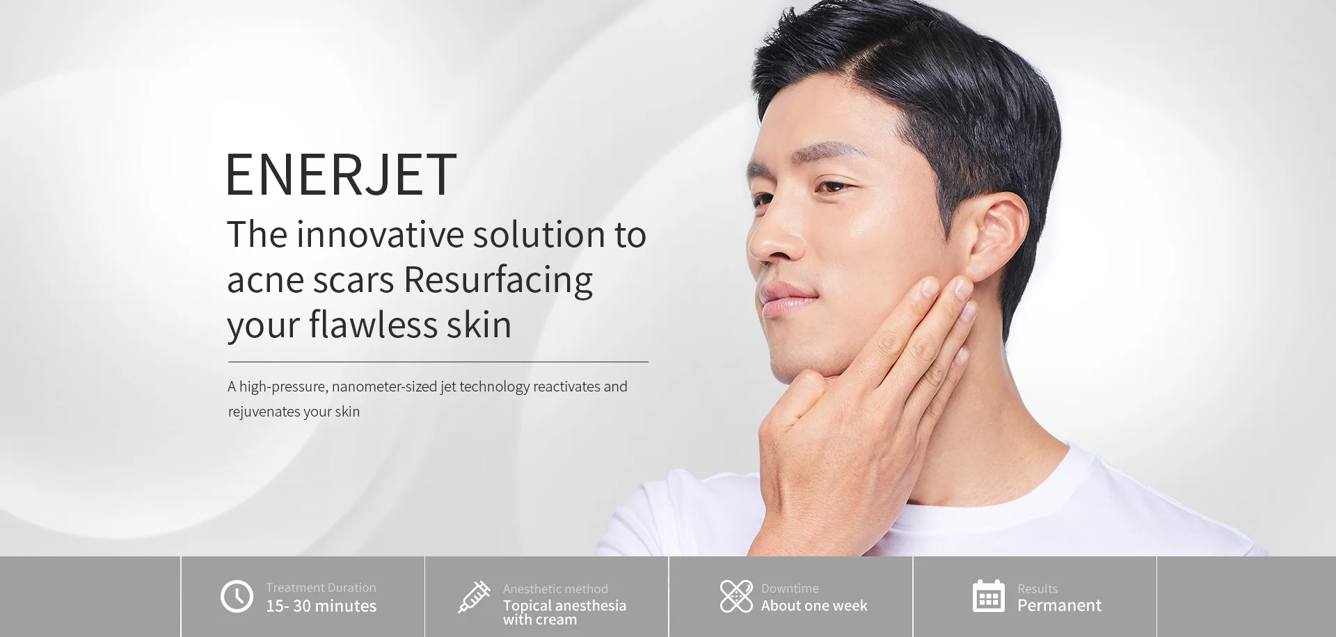 ENERJET | The innovative solution to acne scars Resurfacing your flawless skin