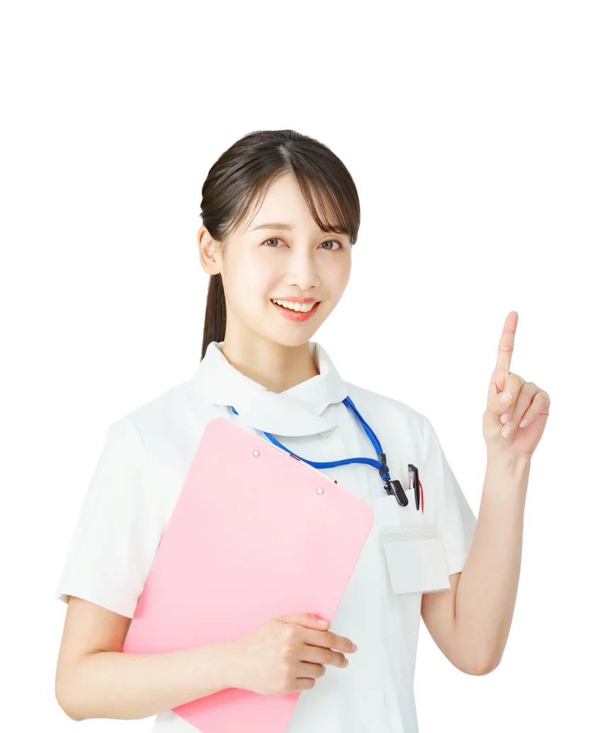 指出要點的女生