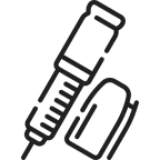 Prepare injection pen icon