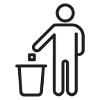 Post-injection disposal icon