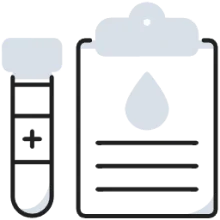 Blood test illustration